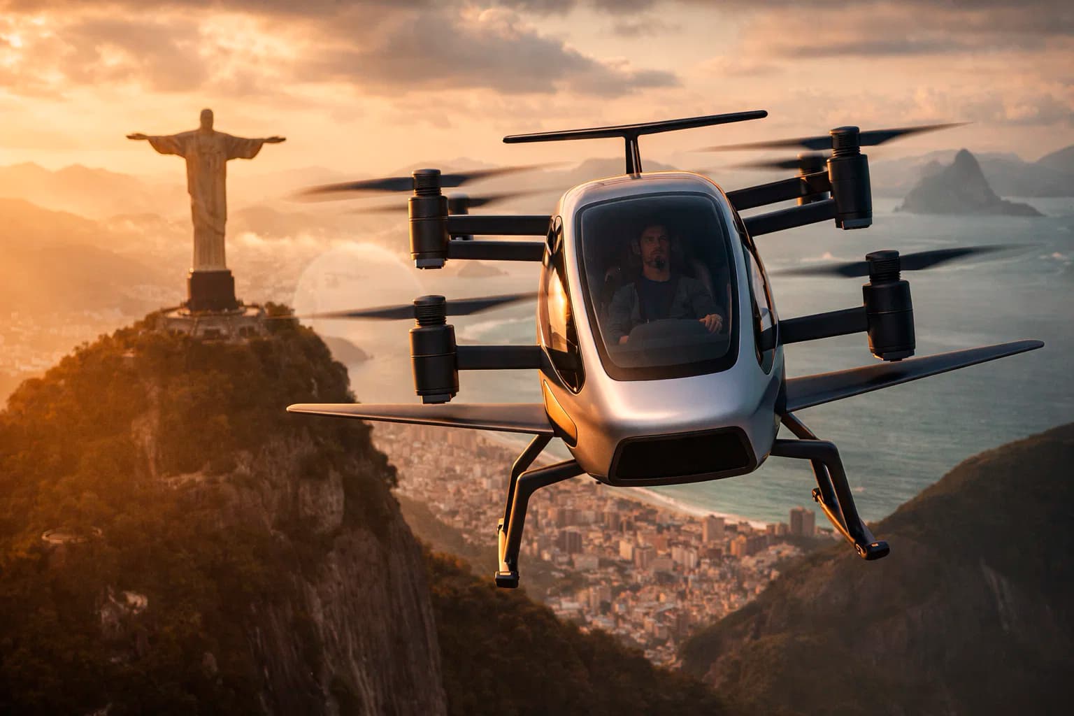 ICODROID - Drone tripulado sobrevoando o Rio de Janeiro